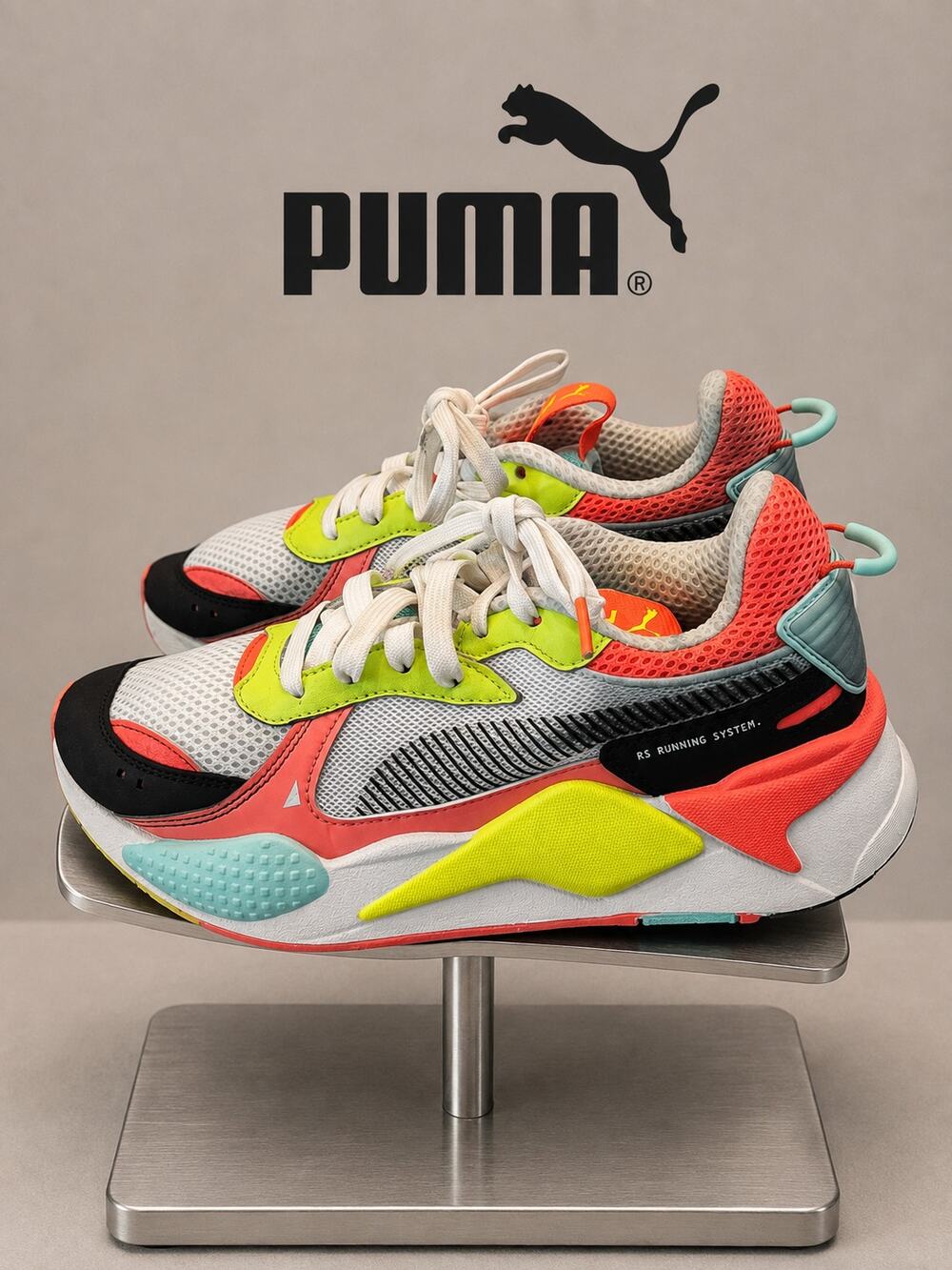 PUMA RS-X Toys Peach Women’s Multicolor Sneakers 370750-22 Size 7.5